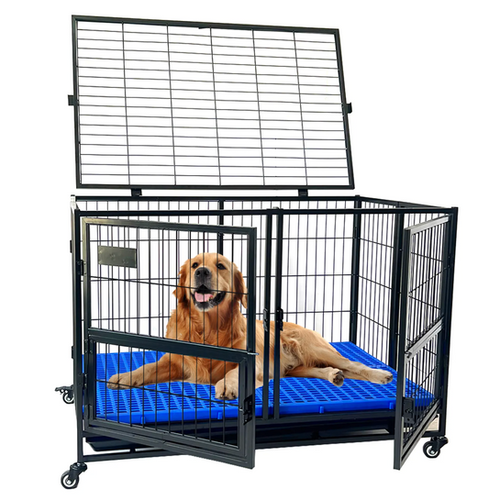 43" Double Door Dog Crate with Enhanced Flooring Questions & Answers