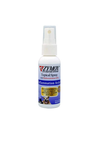 Zymox Topical Spray Hydrocortisone 0.5% anti-itch Questions & Answers