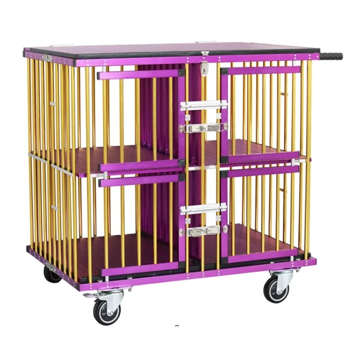 Dog Show Trolley Limited Edition Purple and Gold Four Berth Dog Show Trolley Questions & Answers